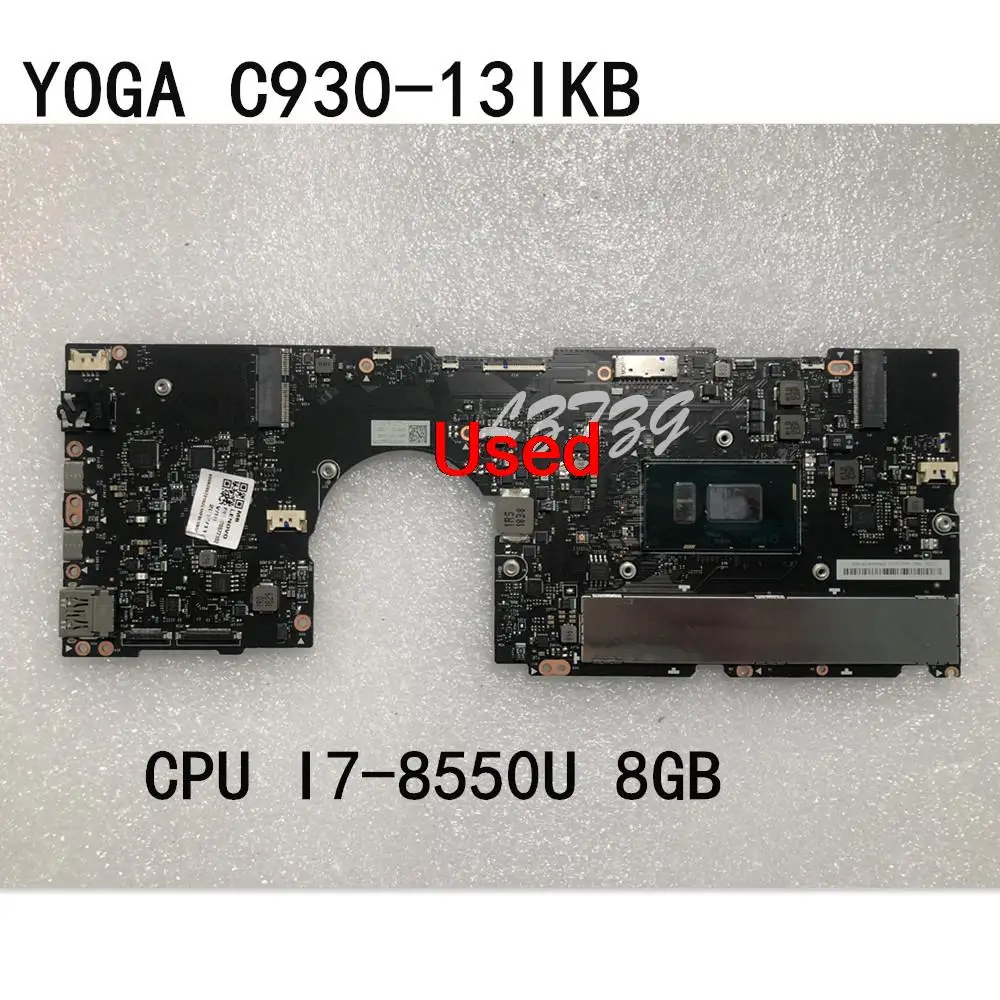 

Used For Lenovo Yoga C930-13IKB NM-B741 Laptop Motherboard CPU I7-8550U UMA RAM 8G FRU 5B20S72102