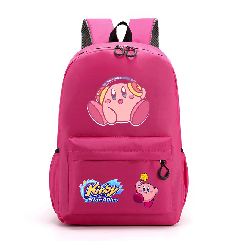 Star Kirbys Kids Boy Girl Child\'s Backpack Anime Game Cartoon Printed Student Supplies School Bag Men Women Work Laptop Knapsack