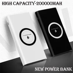 2023NEW Wireless FastCharging PowerBank Portable 200000mAhLED Display External BatteryPack ForHTC PowerBank IPhone