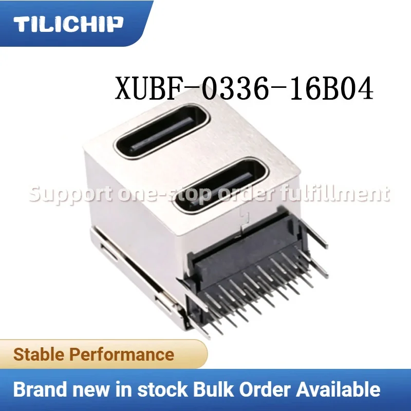 5PCS~10PCS Brand new XUBF-0336-16B04 Plug USB Connector Type-C Female 16Px2 Right-Angle Original