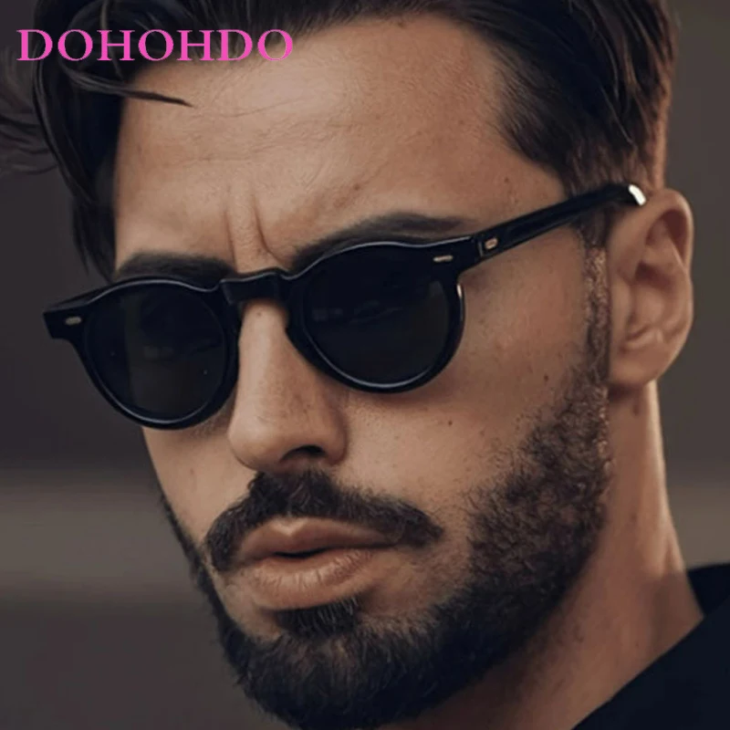 

Fashion Retro Rivets Decorate Small Round Frame Women Sunglasses Brand Designer Driving Shades Fishing Sunglasses Men UV400 Очки
