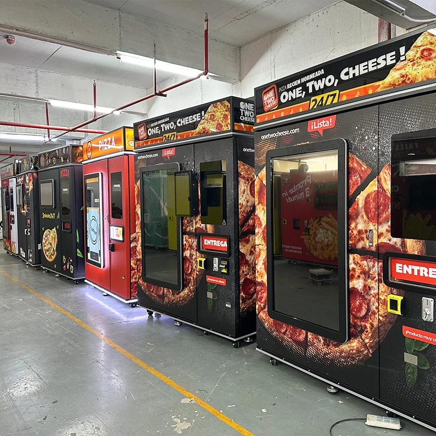 Commercial Vending Machine - เครื่องทำพิซซ่าชีสอัตโนมัติ เครื่องทำพิซซ่ารวดเร็ว เครื่องขายพิซซ่าในร่มเชิงพาณิชย์ ราคาโรงงาน