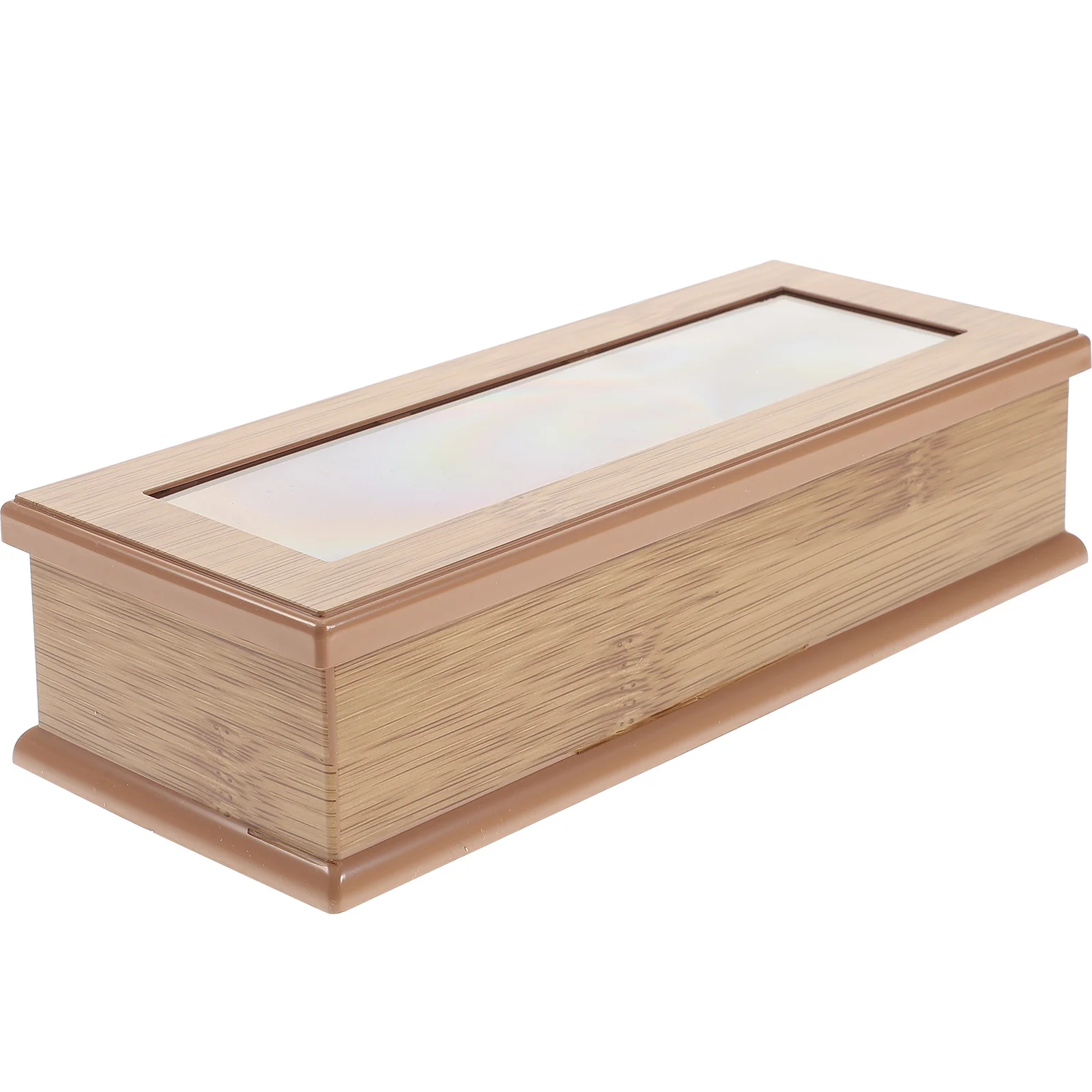 

Wood Grain Chopsticks Box Container Utensil Organizer Cooking Tool Silverware Flatware Holder PC Holders Dustproof Case