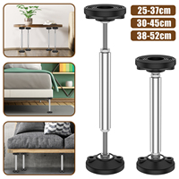 2Pcs Telescopic Support Rod Support Frame Jack 300kg Weight Capacity Adjustable height Furniture heightening legs