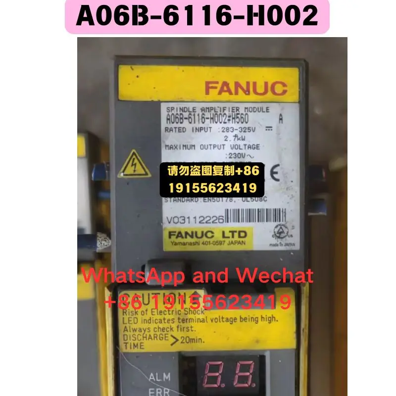 Used OEM disassembled parts A06B-6116-H002 Driver Functional test OK Quick delivery