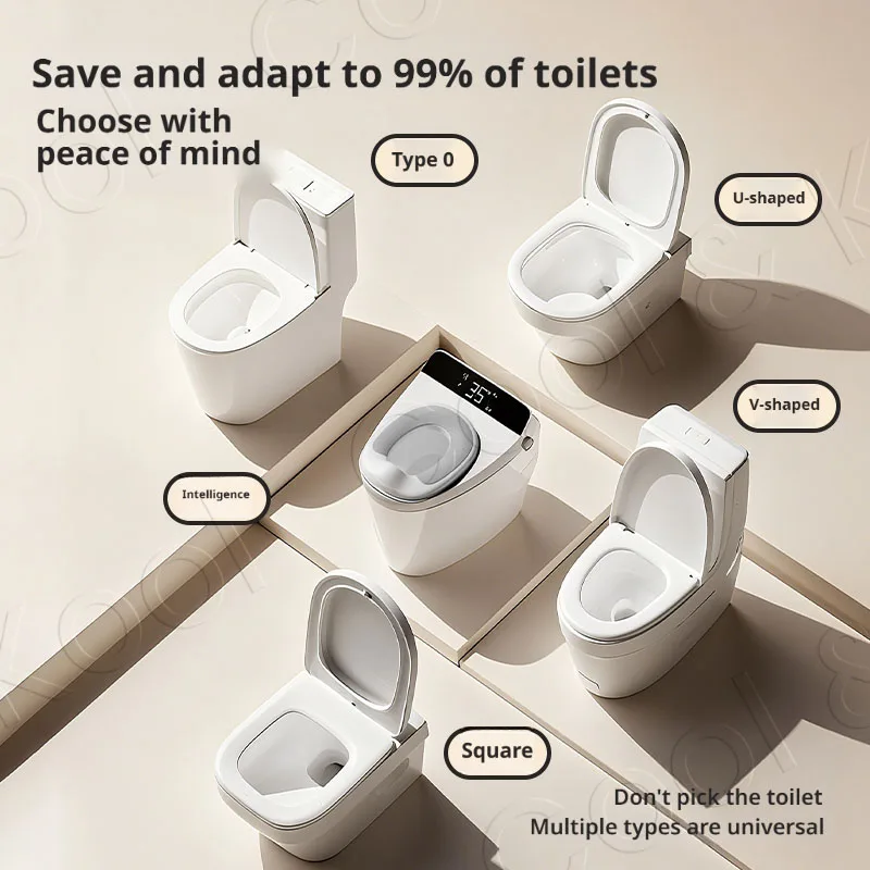 Universeller Kinder-Toilettensitz, Spritzwassergeschützter Töpfchensitz für Jungen und Mädchen – Detail 6