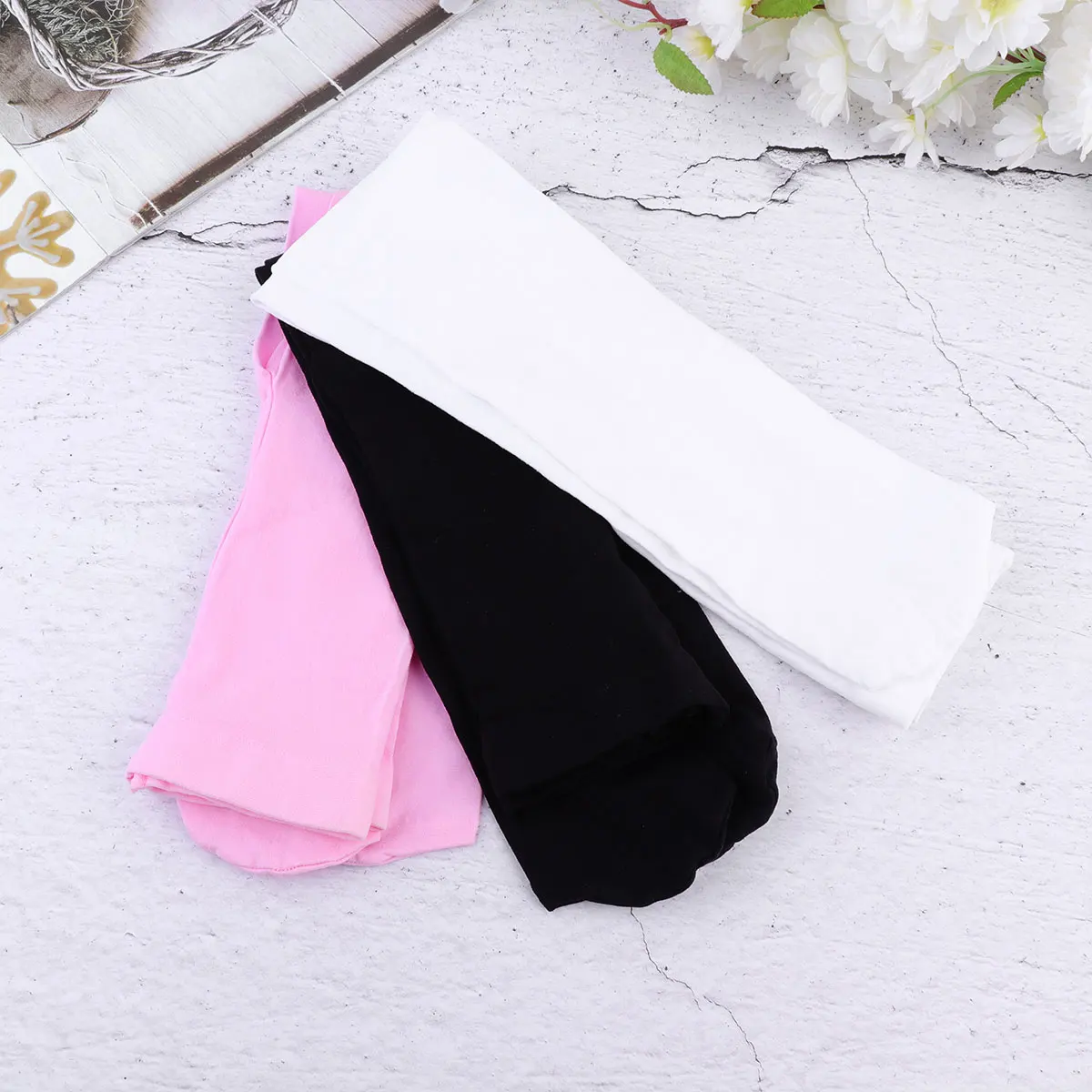 

3 Pcs Girls Base Socks Kids Pantyhose Dance Comfortable Elastic