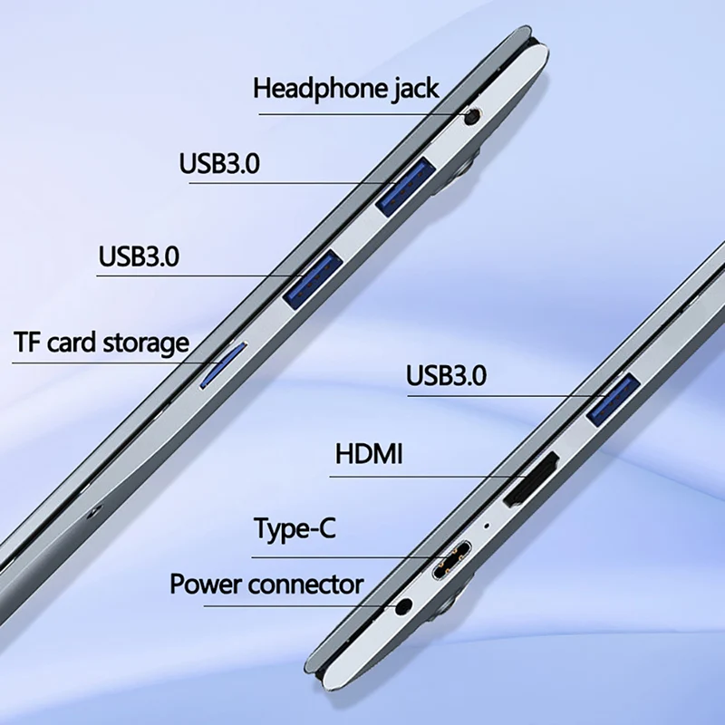 كمبيوتر محمول للألعاب 16 بوصة N95 12GB RAM 2 تيرا بايت SSD DDR5 Win 11 M16 لوحة مفاتيح معدنية بإضاءة خلفية بصمة فتح HDMI HD كاميرا الكمبيوتر