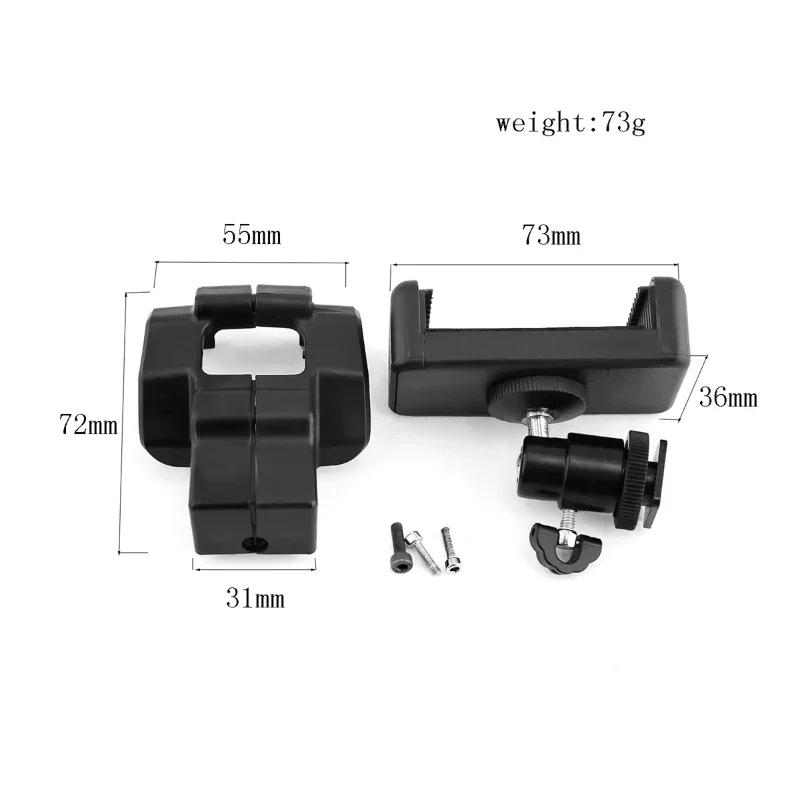 Suporte do telefone clipe suporte de montagem para radiolink rc8x transmissor controle remoto 1/8 1/10 rc carro barco peças