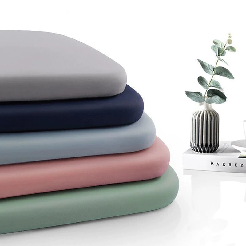 Memory Foam Ice Silk Seat Cushion Elastic Fabric Soft Pad Office Car Chair Lumbar Support Pain Relief For Long Sitting