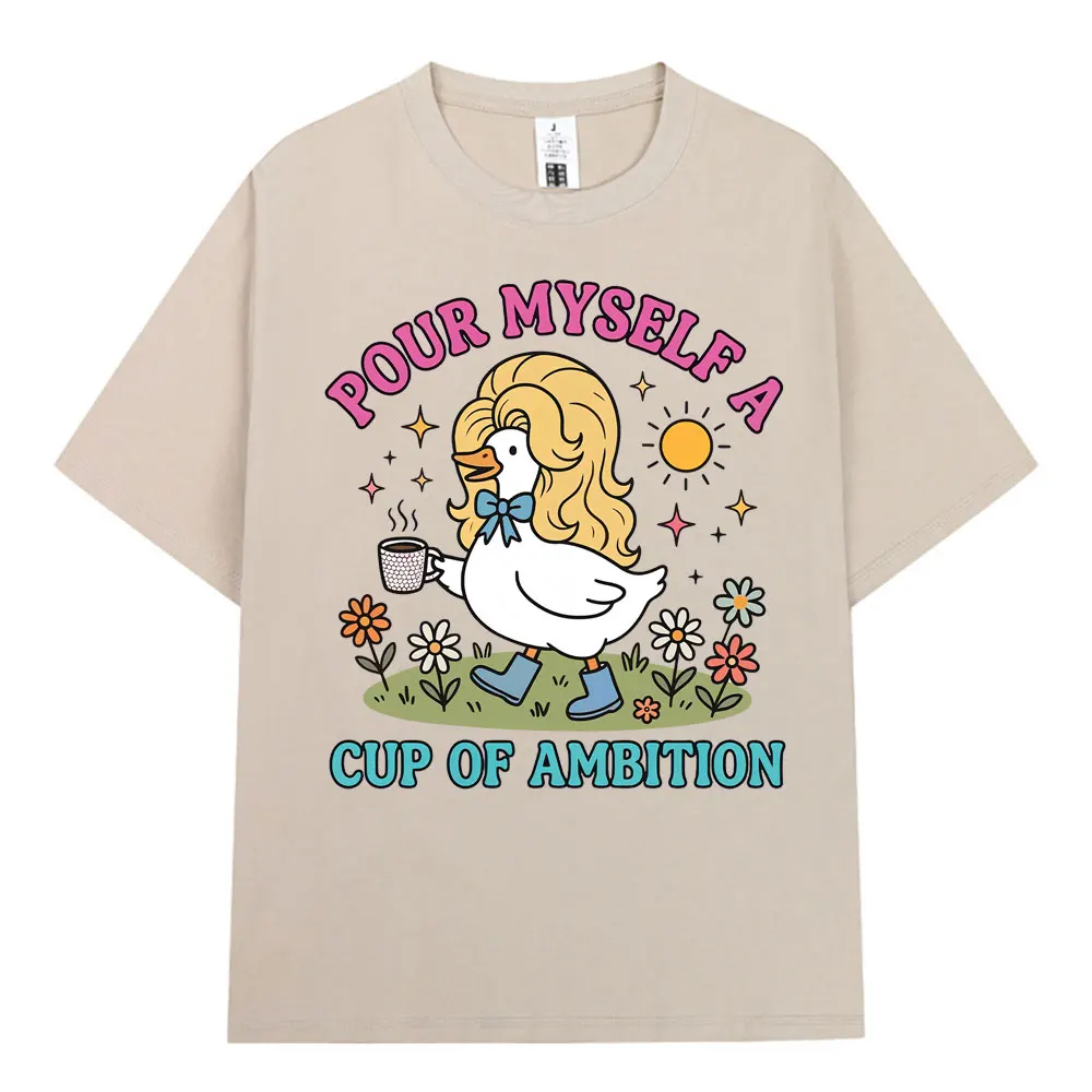Dolly Parton Funny Goose Quote Country Music Legend Classic T Shirt Men's Women Clothing Fashion Short Sleeves Cotton T-shirts