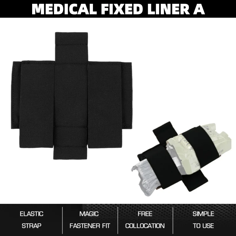 

Quick-Access First Aid fixed liner | Fixed Wilderness First Aid Insert | for Hiking & Emergency Kits