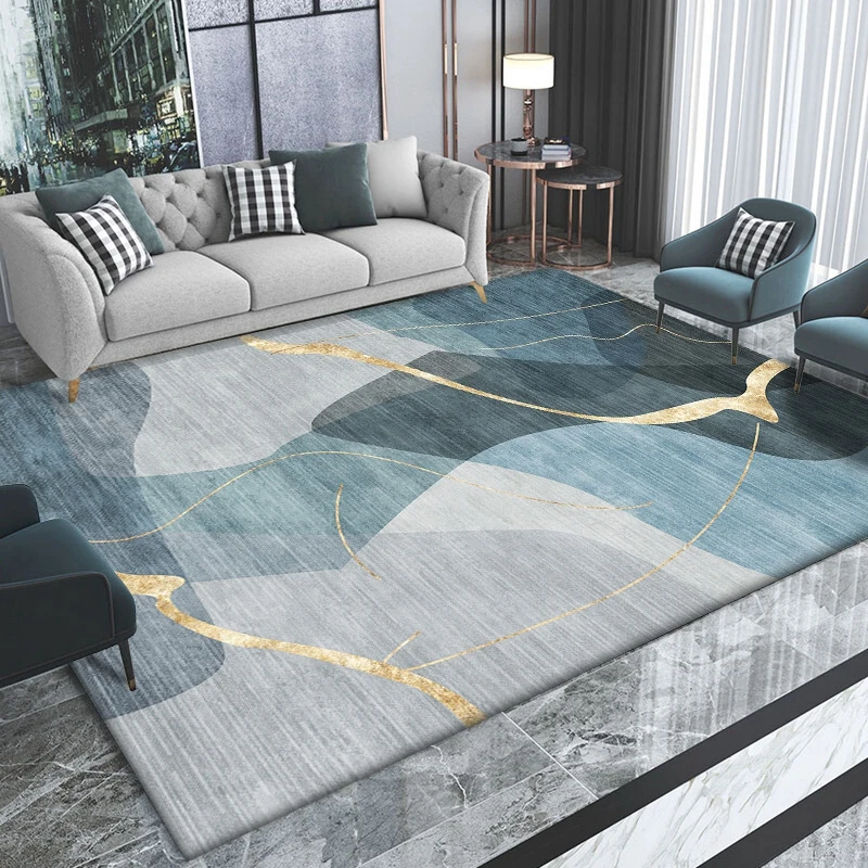 

Modern Style Living Room Decorative Carpet, Thickened Bedside Floor Mat, Home Washable Rug, Large Area, Non-slip Rugs