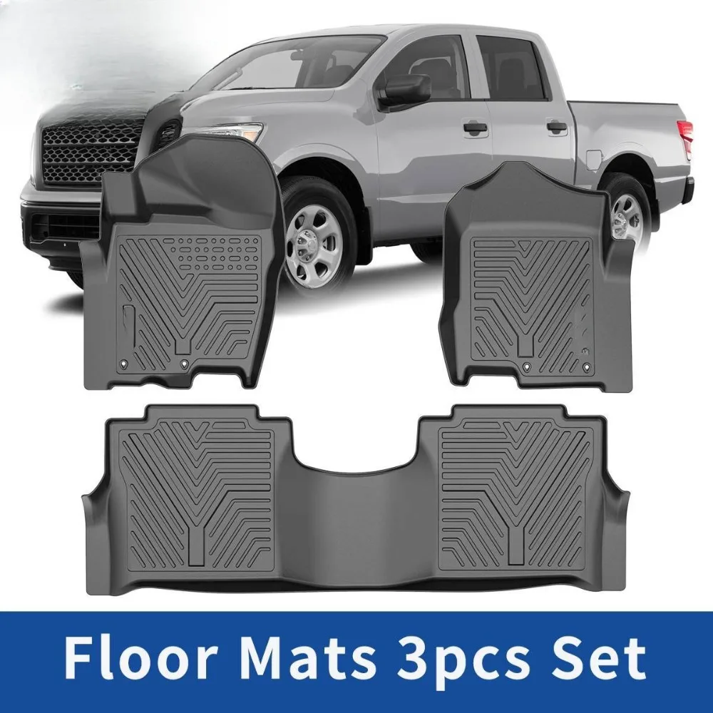 

Всепогодные резиновые коврики TPE для Nissan Titan XD Crew Cab 2017-2021 годов