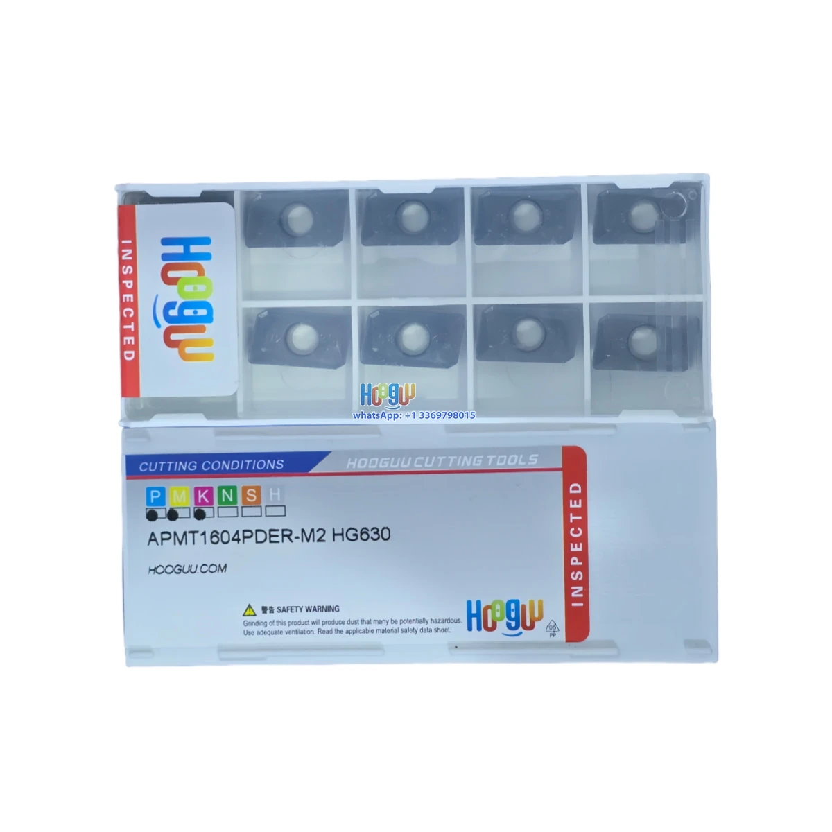 

HOOGUU 100% Original APMT1135/1604-PDER-H2/-M2/-XDU HG610/630/655/920 Milling Insert PVD/CVD Coated Cemented Carbide