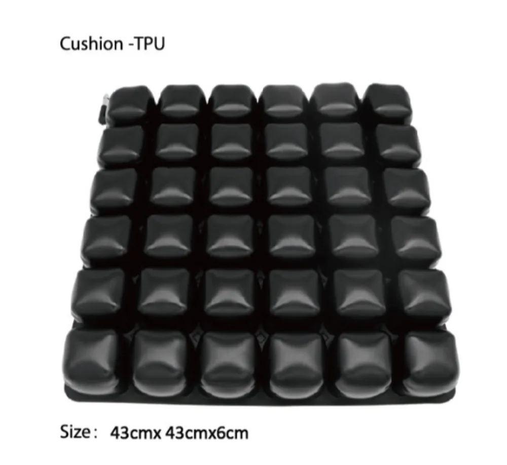 Seat Cushion 43x43cm Inflatable Airbag TPU For Wheelchair Accessories Motorcycle Office Hospital Car Anti-Decubitus Relieving