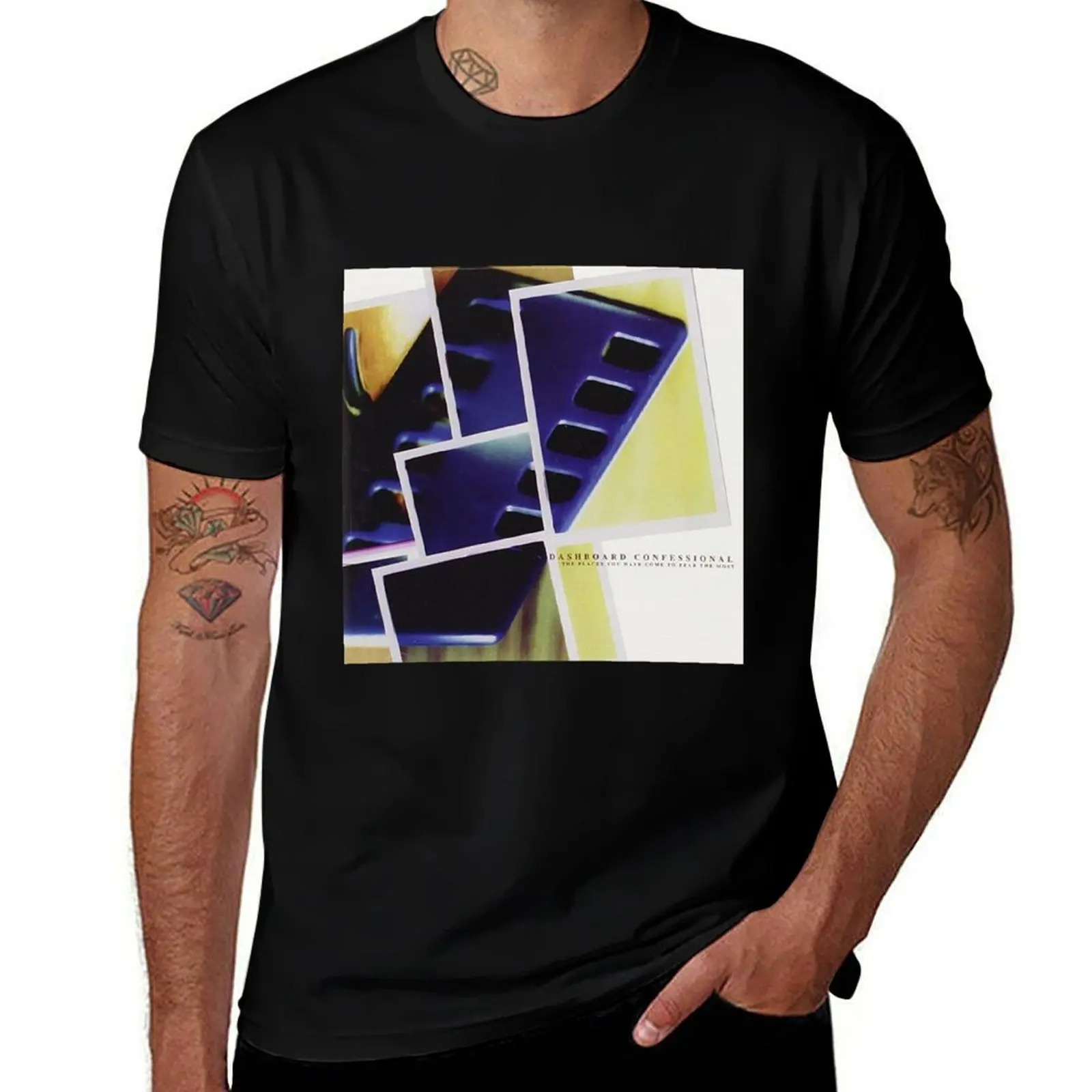 Dashboard Confessional - The Places You Have Come To Fear The Most T-Shirt Simple Solid Color Crew Neck Tee T-Shirt
