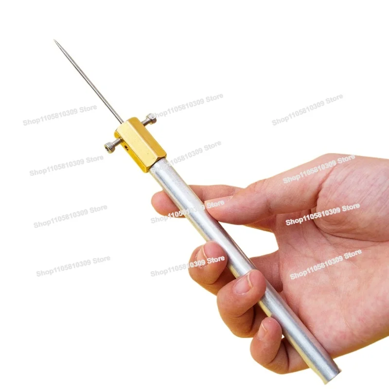 Lamplighter Glass Punching Jewelry Drilling and Reaming Tools Glass Burning Tungsten Steel Punching Needle