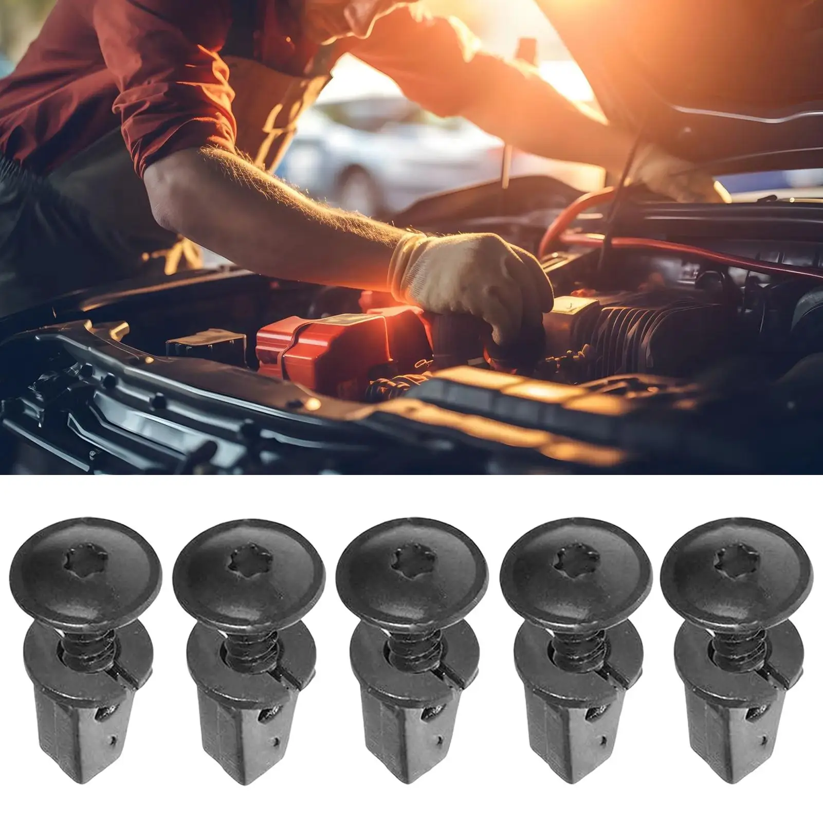 

Зажимы для брызговиков, автомобильные 10 компл./20 комплектов, универсальные автозапчасти, винты для брызговика для гаража, инспектор механика