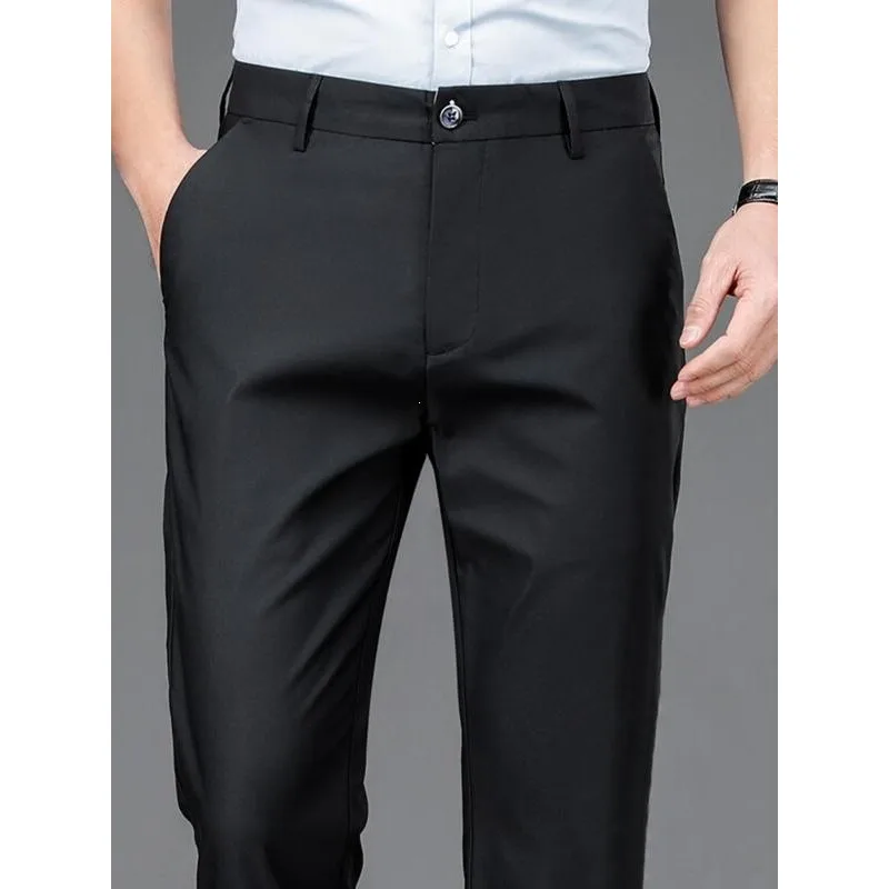 

Slim Fit Black Trousers for Men High Waist West Pants Formal Wear Cross-Border Neutral Style Other Style Spring Collection