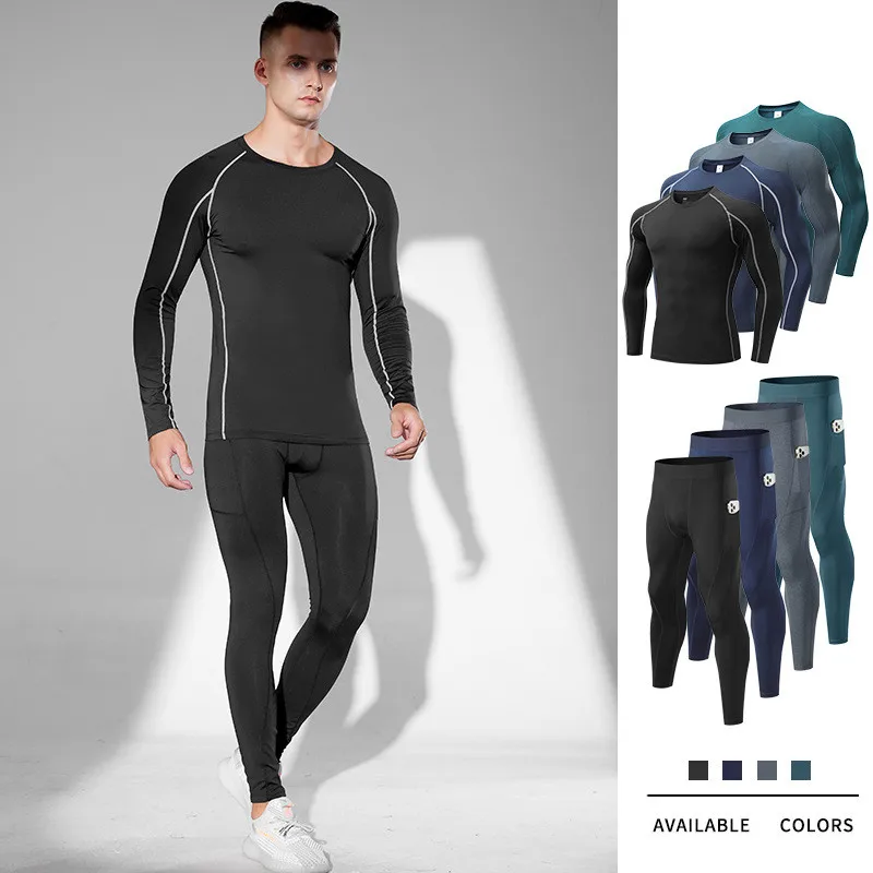 

Men Women Sets Suits Outdoor Thermal Underwear Spring Autumn Winter Thermo Sporting Sets Fitness Long Johns Bottoming Tracksuit