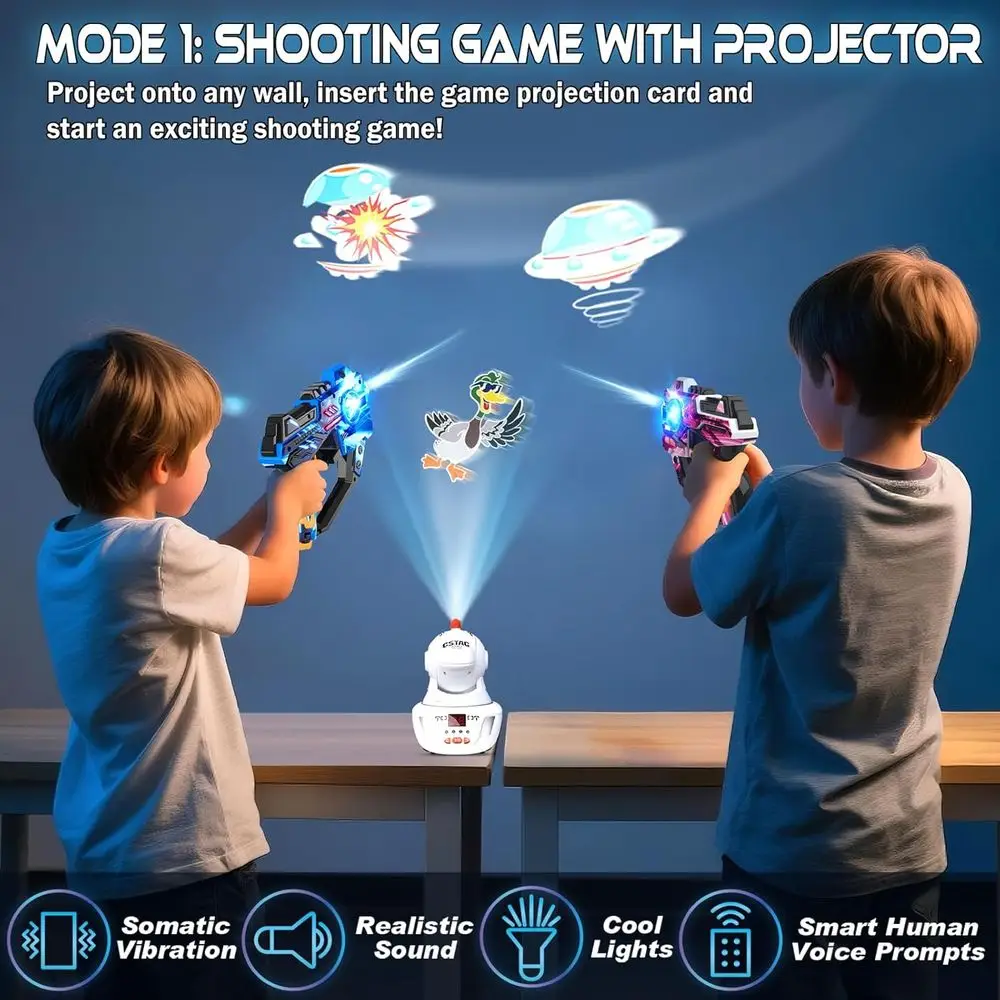 2-Player LED Score Shooting Game Set for Kids & Adults Ages 3+