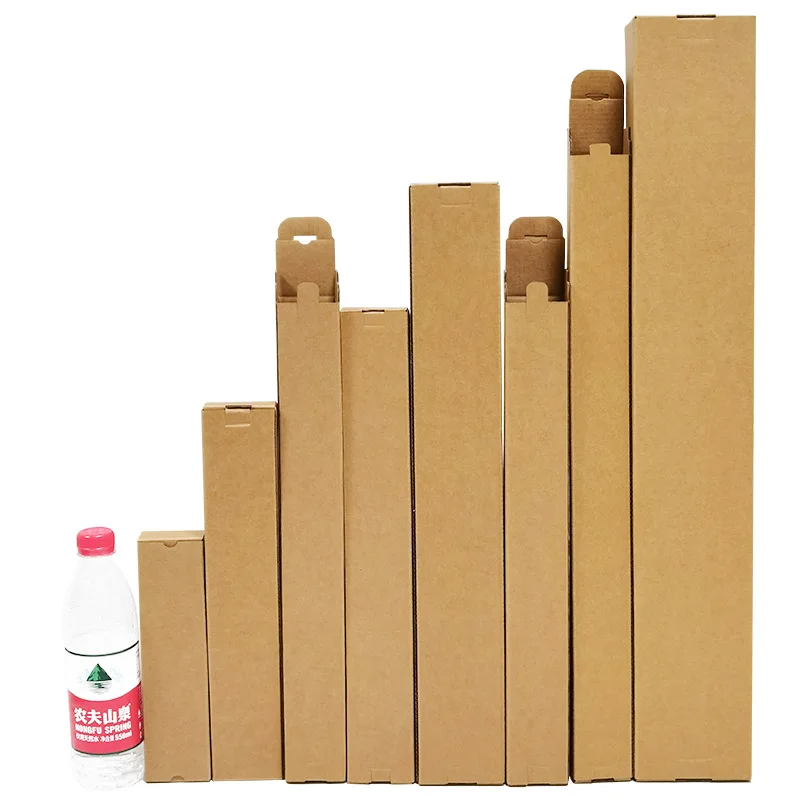 Custom  Long carton dried flower reed umbrella picture scroll lamp fishing rod medical equipment packagingpacking box for small