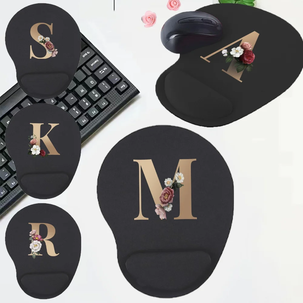 Gamer Mouse Pads Black Desk Mat Office Accessories Ergonomic Computer Uard Relieves Hand Fatigue Wrist MouseMat Gold Series