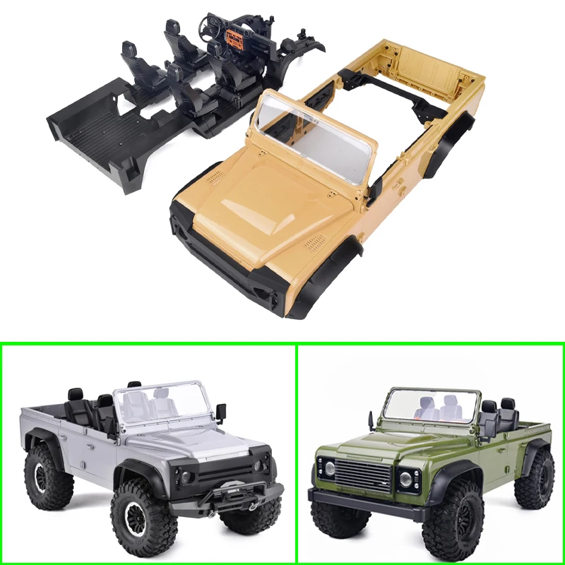 

1 Set Simulation 313/324mm Wheelbase Body Shell and Seat Interior for 1/10 RC Crawler Car Traxxas TRX4 Defender RD110 Diy Parts