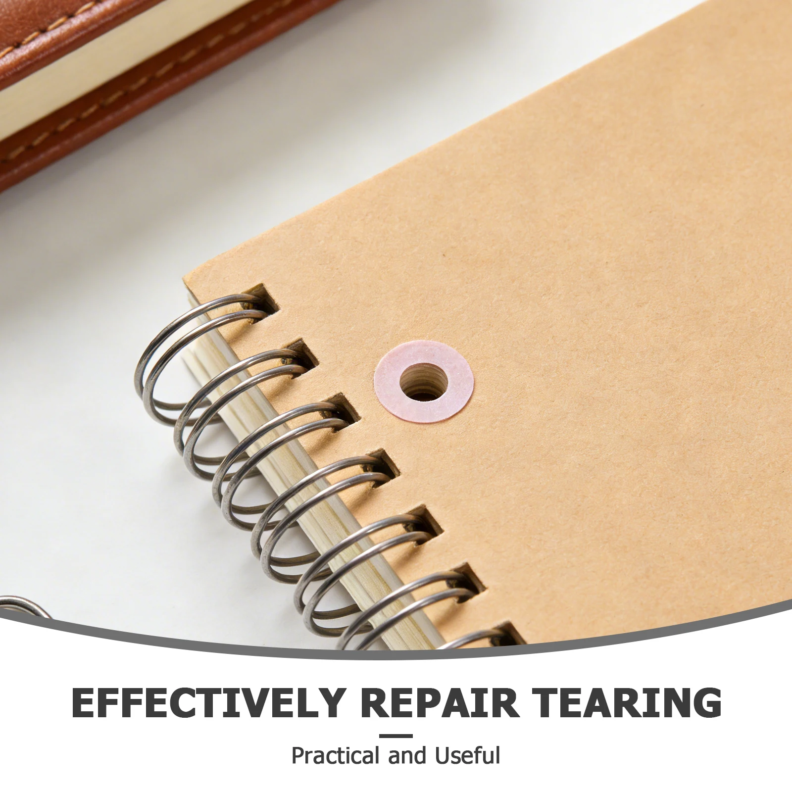 12 Sheets Hole Punch Repair Reinforcement Stickers Tear Resistant Circles Protector for Loose Leaf Paper Sheets