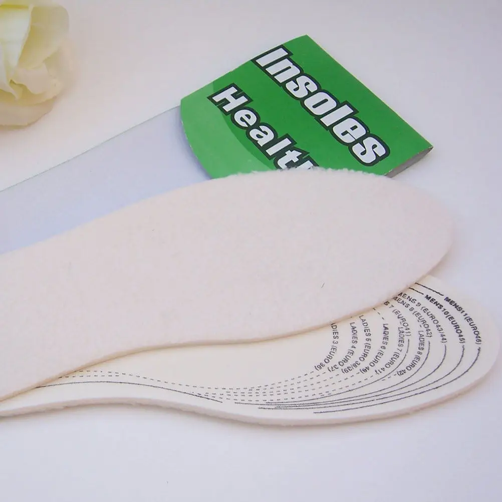 

5 пар очень толстых зимних стельок для обуви, теплые, влагоотводящие, с защитой от запаха, для хлопковой обуви, для использования на улице и в помещении, размеры 36-46