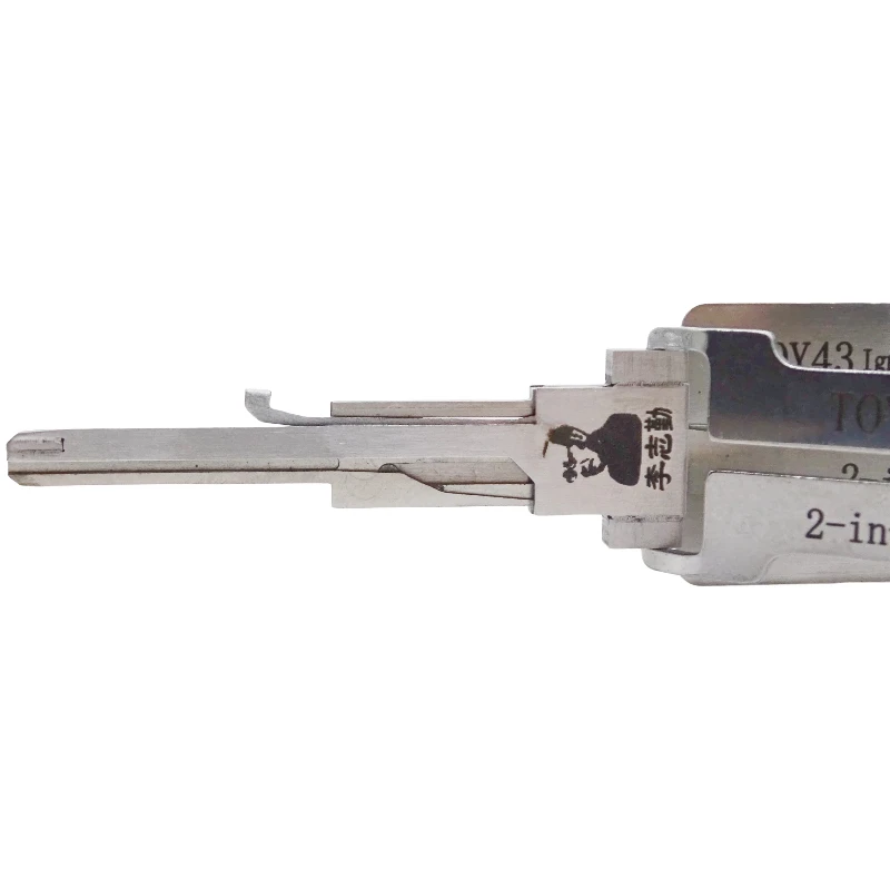 Lishi TOY43 Ign 2-in-1 Schlosserwerkzeug Lockpick & Decoder Flachfräsen für H-onda Motorrad/T-oyota/GE3/Geely Modelle – Detail 3
