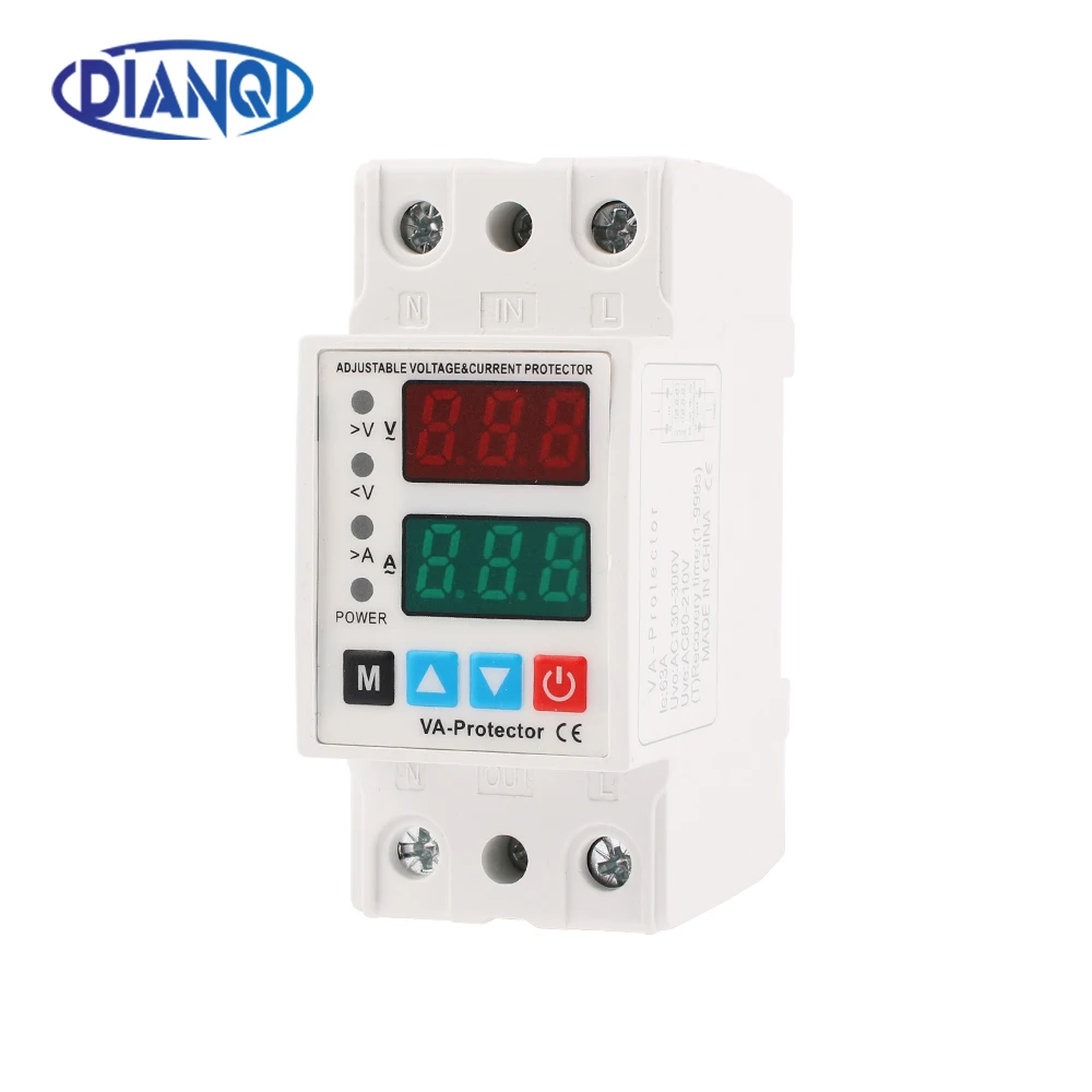 Din Rail 230V Adjustable Over Voltage and Under Voltage Protective Device Protector Relay ZS3-VA