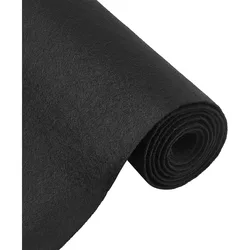 10FT 15.75 Inch Wide Black Felt Roll Craft Felt Nonwoven Fabric Sheets(0.9mm Thick) Great Felt for Crafts, Patchwork Sewing