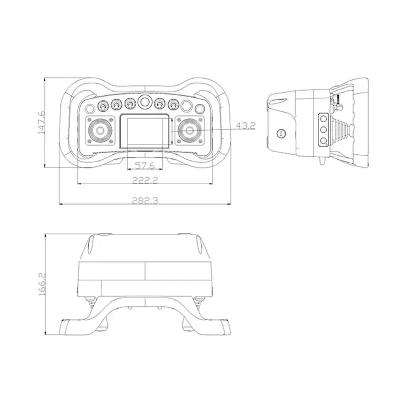Wireless Remote Controller CANbus Communication IP67 Protection for Construction Machinery Parts (Optional 2.8/5/7 Inch