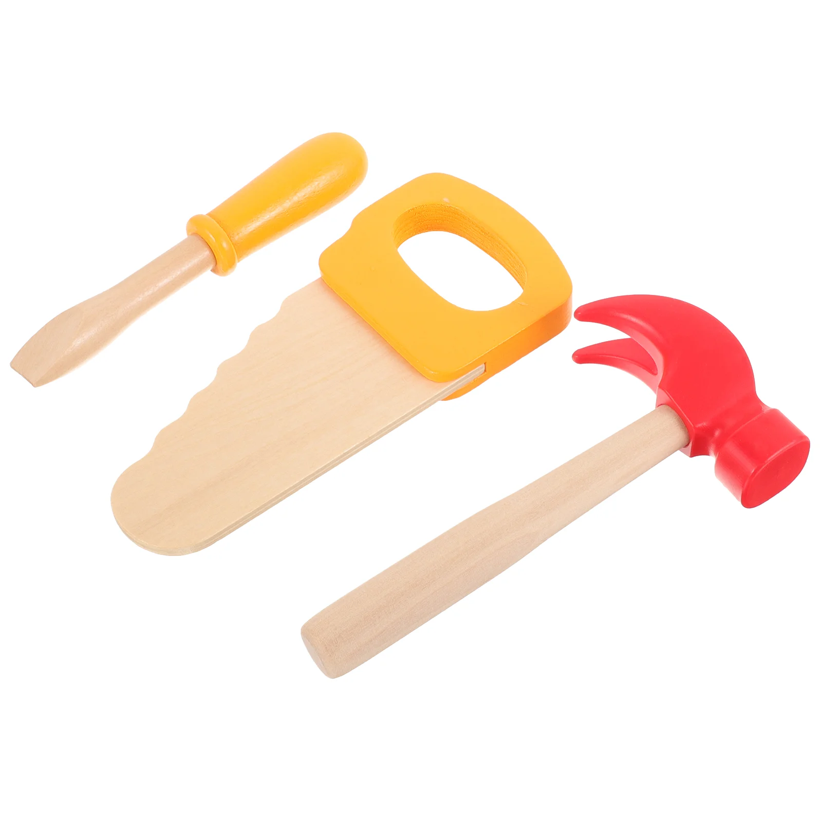 

Woodworking Toys Pretend Play Tool Wooden Hammer Simulation Screwdriver Construction Tools Kids Saw Child