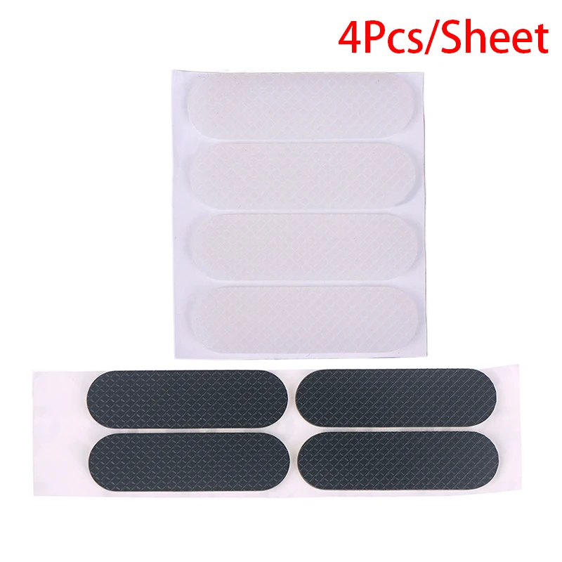 4PCS Black Rubber Feet Thickness 1.8mm Anti-slip Self-adhesive Silicone Shockproof Protective Pad For Keyboard Base Cabinet