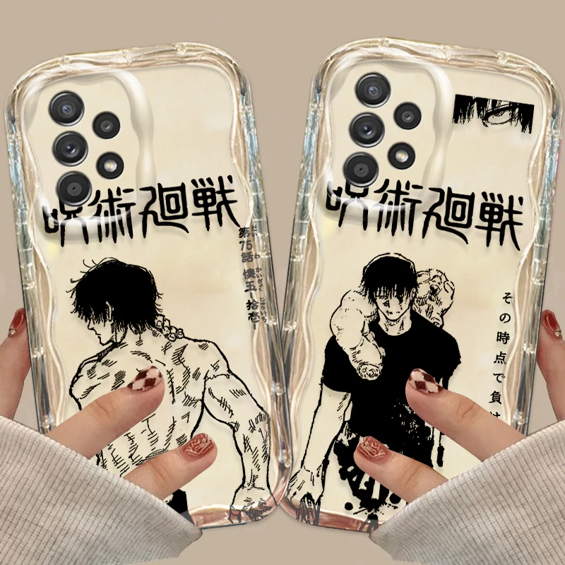 J-ujutsu Kaisens Fushiguro Toji For Samsung A55 A54 A53 A52 A35 A34 A33 A32 A25 A24 A23 5G Wave Oil Cover Phone Case