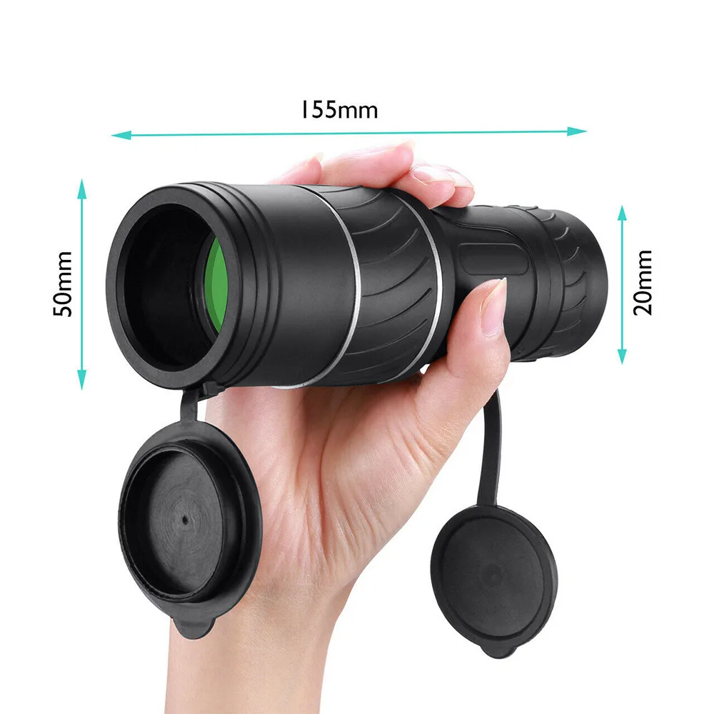 Mini telescopio óptico portátil para adultos, Monocular de alta potencia con visión nocturna Hd, 16x52, para exteriores