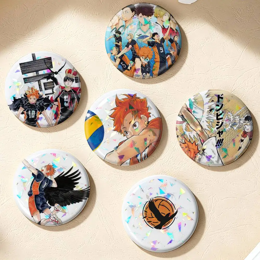 Haikyu!! Manga hinata shoyo  75mm 44mm 25mm Accessories Toys Badge Brooch Backpack Hat Pins