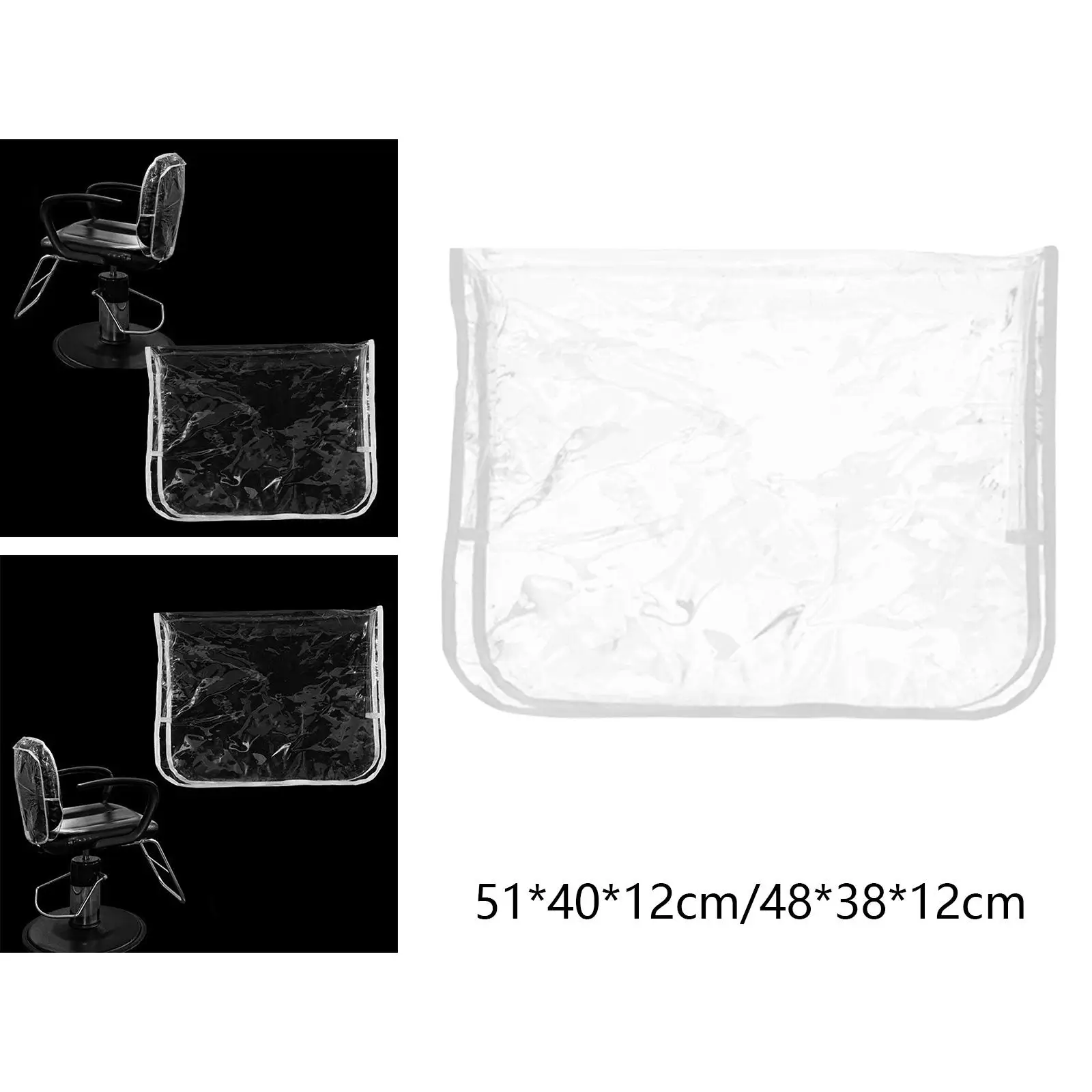 Salon Chair Back Cover Backrest Cover Multipurpose Lightweight Transparent for Beauty Center Barbershop Salon Hairdressing SPA