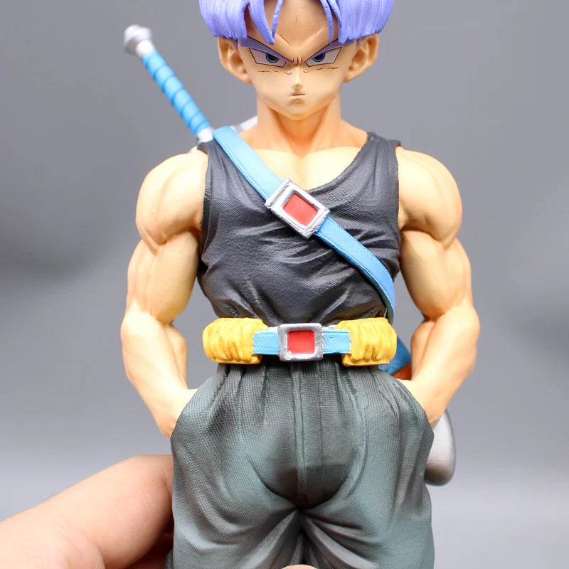 Dragon Ball Z-Super Saiyan Torankusu Trunks na Base 12 "Animação Figura, 2 Cabeças, Anime Modelo Ornamentos, Decoração Boneca