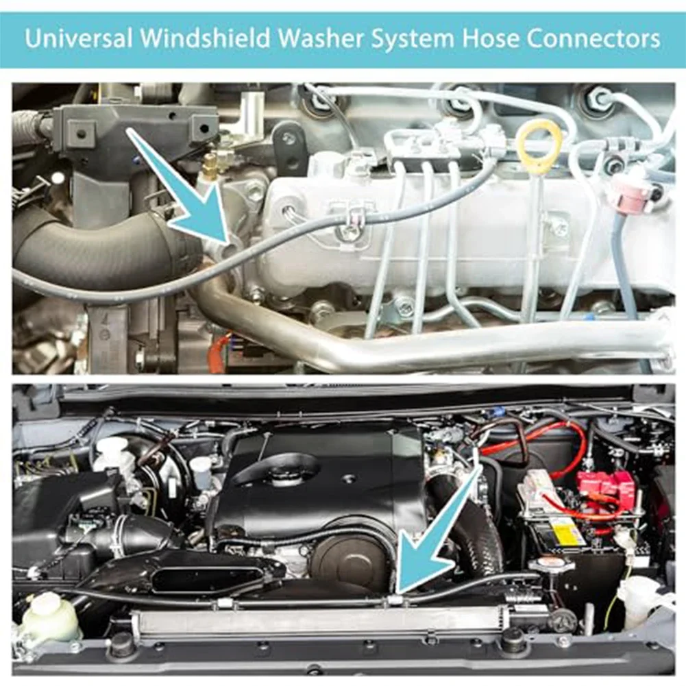 30Pcs Windshield Washer Hose Connector Water Tube T/Y/I TypeTube Pipe Splitter Connector Nozzle Hose Tube Connector