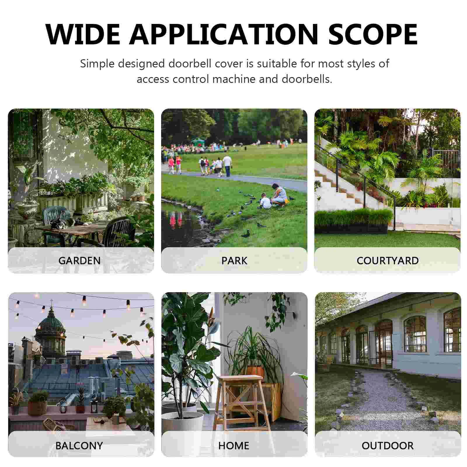 Doorbell Cover Outdoor Protector Chime Shell Wireless Rainproof Protection for Access Switch