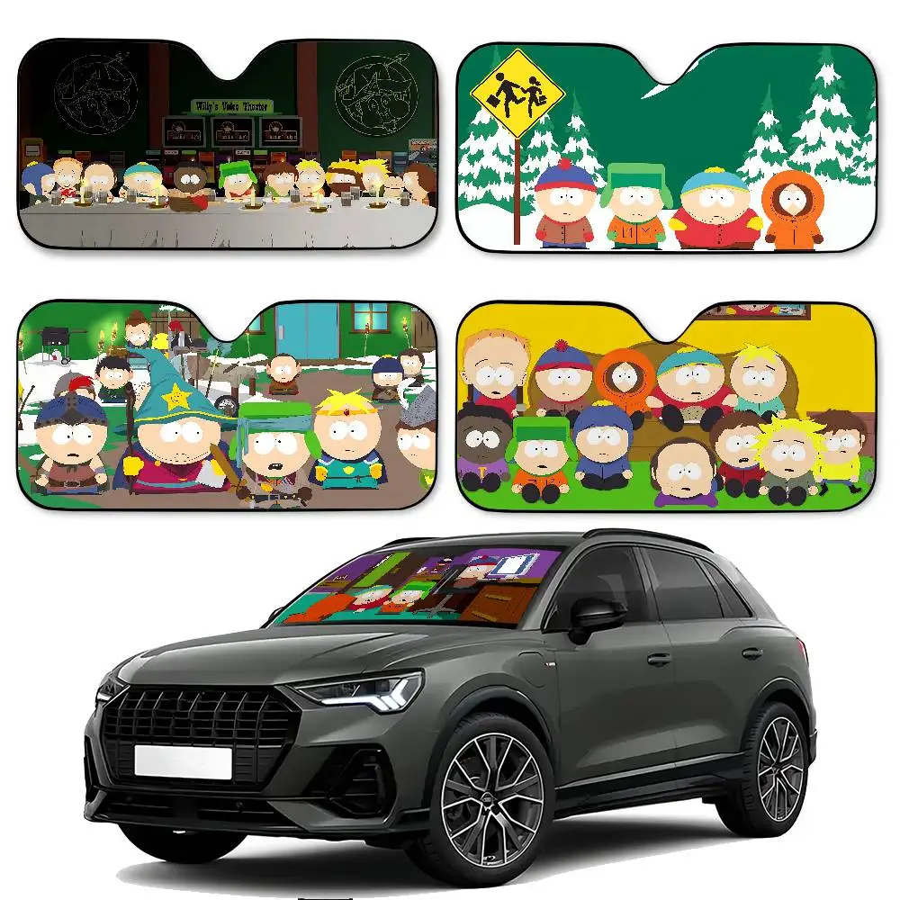 

S-South P-Park Car Sunshade Curtains Sun Shade Sunshade Seat Cover Off-Road Truck Accessory Set Retro Steering Car Van SUV Gifts