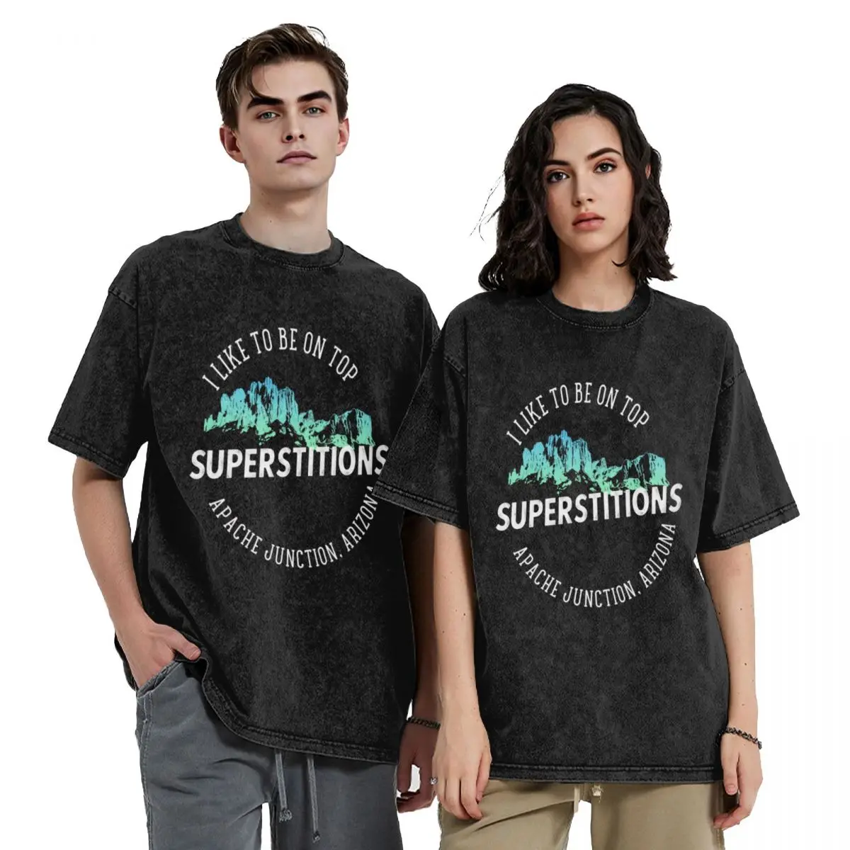 

I LIKE TO BE ON TOP SUPERSTITION MOUNTAIN ARIZONA T-Shirt summer shirt Funny t-shirt Funny t-shirts oversized t shirt men