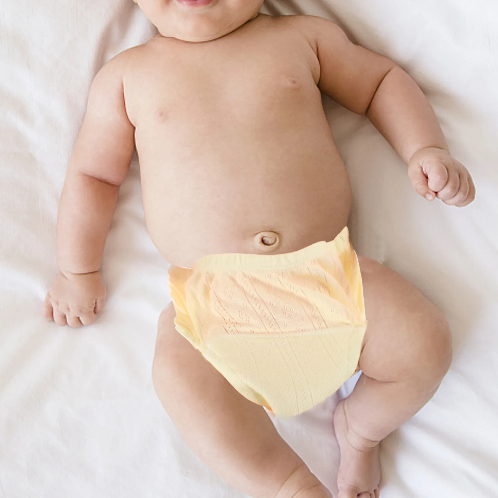 سراويل تدريب للأطفال قابلة للغسل وقابلة للتنفس ومضادة للتسرب وتصميم سحب لتدريب المرحاض وسراويل قماشية للأطفال الصغار