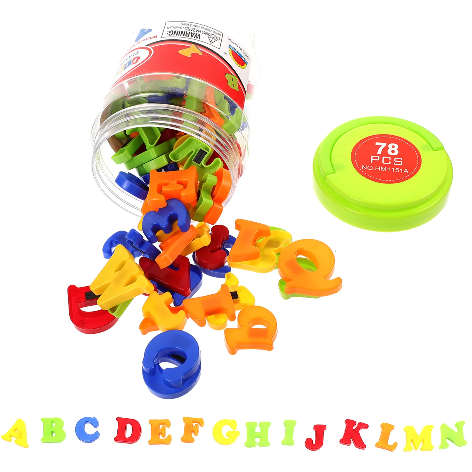 78Pcs Alphabet Numbers Magnetic Colorful Educational Letters for Refrigerator Spelling Phonics Recognition Practice