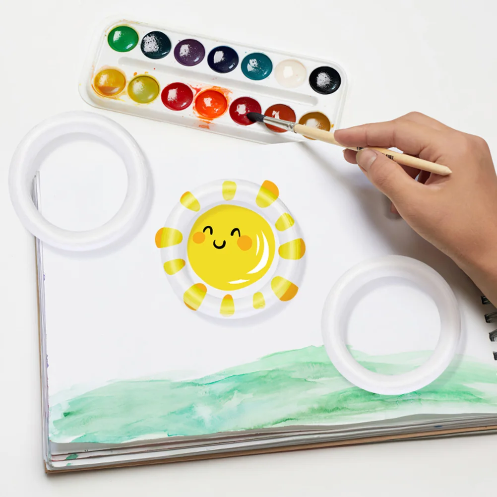 

10pcs Foam Circle Material Blank Craft Discs For Diy Painting Decorating Kids Art Projects Party Decorations Unfinished Shapes