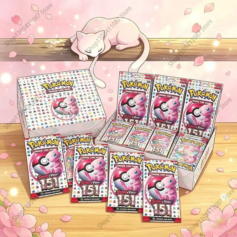 360Pcs Pokémon TCG Scarlet & Violet 151 Booster Bundle English Edition Trading Cards Anime Collection Card Toy Gifts